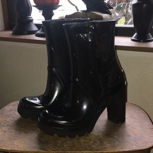 HUNTER high heel rain boots
